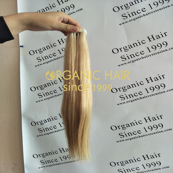 Tape in hair extension-100 remy human hair extension GT10